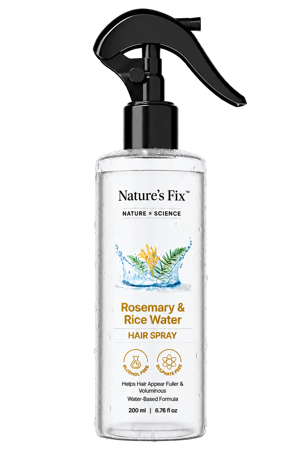 One bottle Rosemary and Rice Water spray