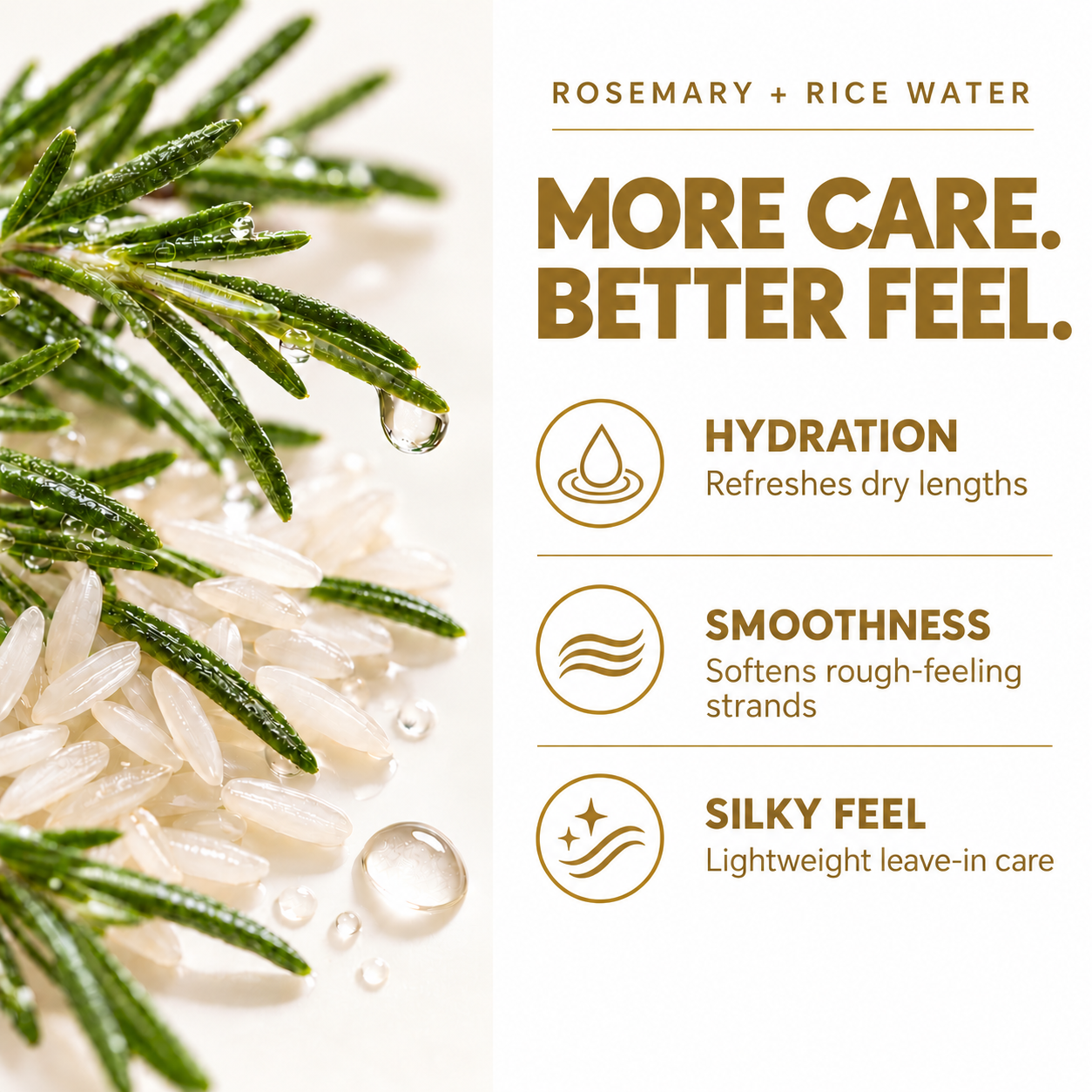 Hydration, smoothness and silky feel